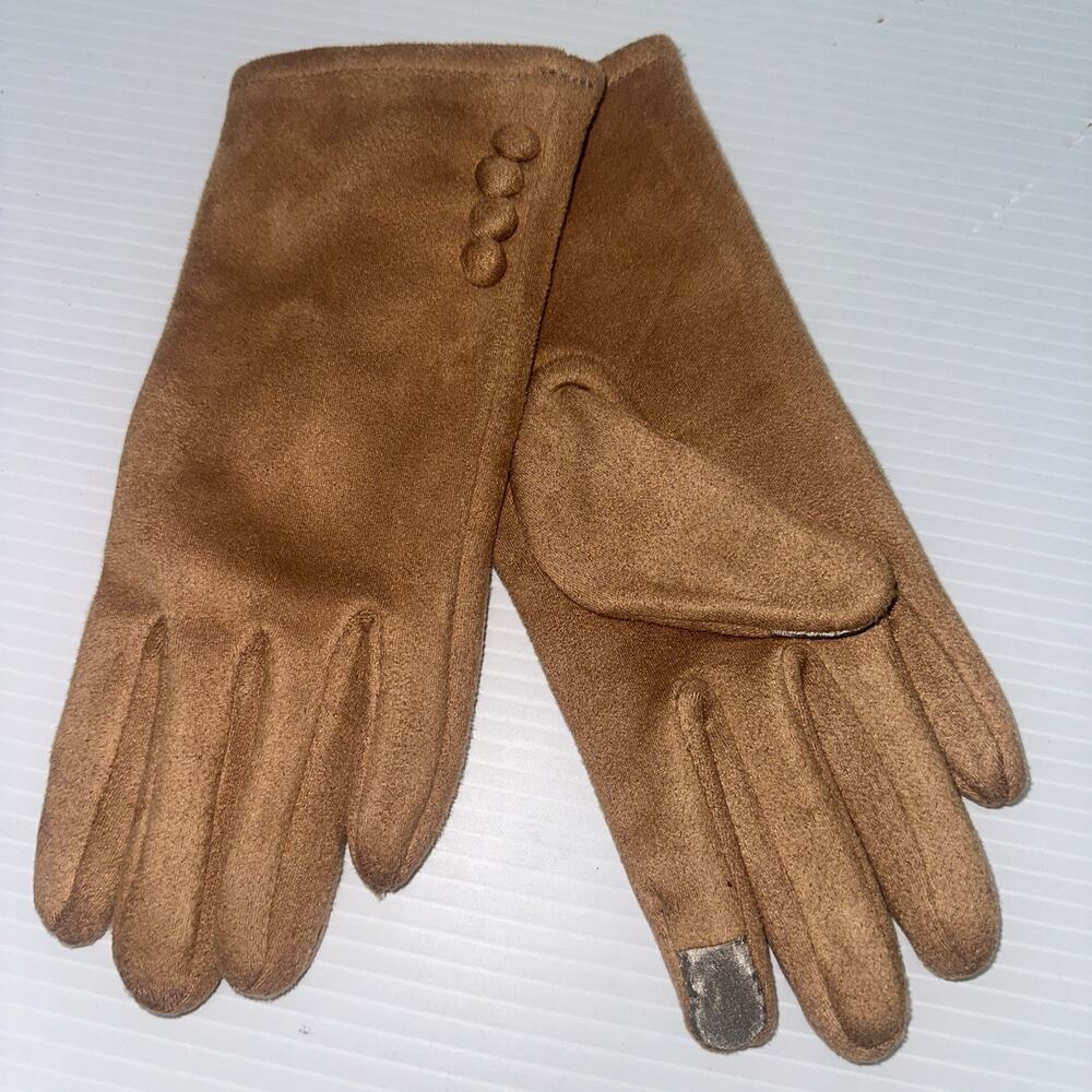 Womens Touch Screen Smartphone Cellphone Texting Gloves Suede, Faux Leather